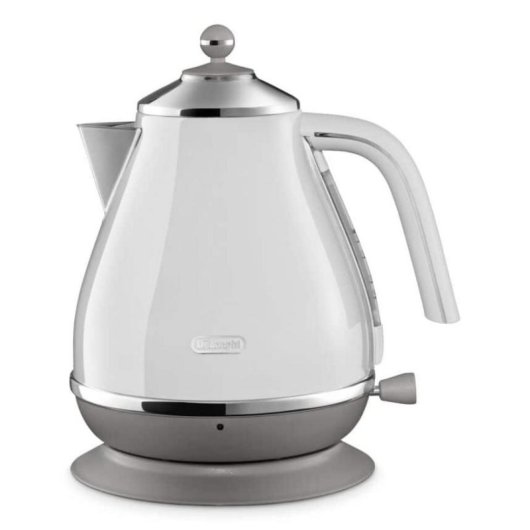Bouilloire DeLonghi Icona Capitals 1,7 L 2000 W Acier Inoxydable Blanc