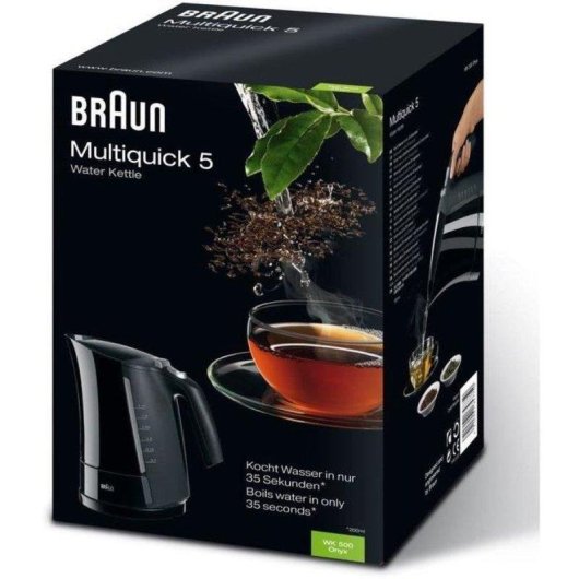 Bouilloire Braun Multiquick 5 WK 500 1,6 L Noir 3000 W