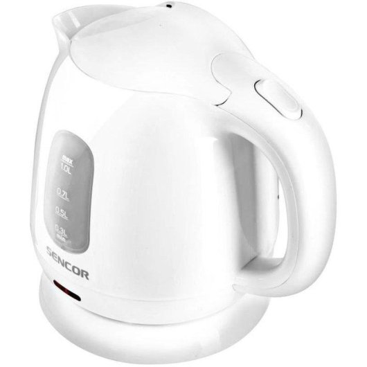 Hervidor Eléctrico Sencor SWK 1010WH 1 L 1100 W Blanco