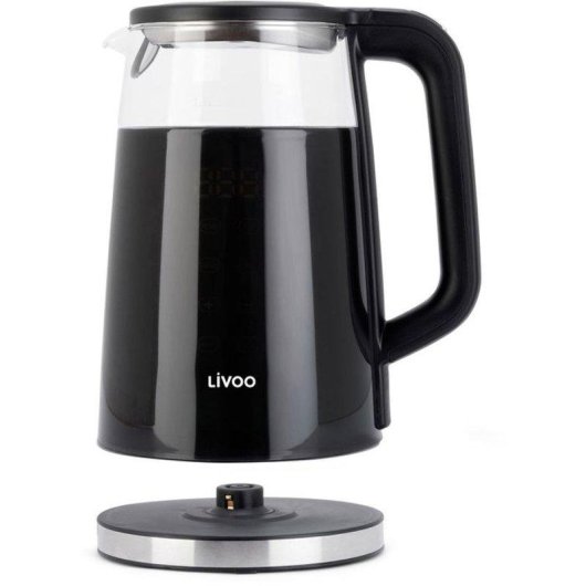 Bouilloire Livoo DOD198 1,7L 2200W Verre Digital Température Réglable