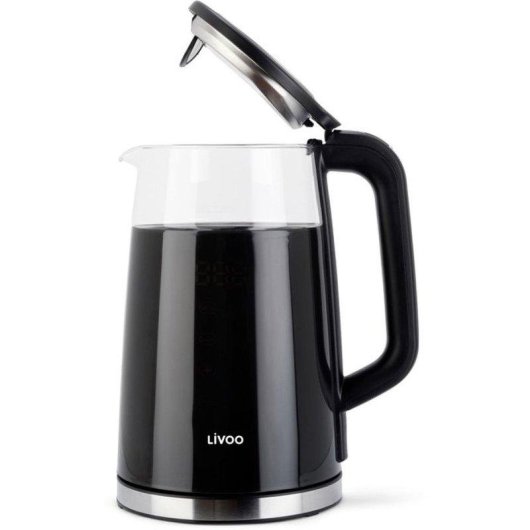 Bouilloire Livoo DOD198 1,7L 2200W Verre Digital Température Réglable