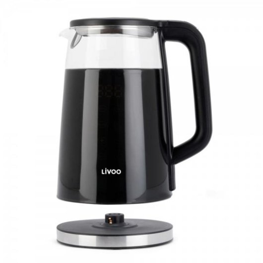 Bouilloire Livoo DOD198 1,7L 2200W Verre Digital Température Réglable