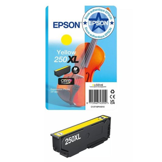Cartucho de tinta Epson Claria Photo HD 250XL Amarillo