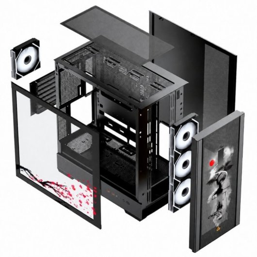 Forgeon Airflow Noxis ARGB USB-C Mesh ATX Negra/Japan