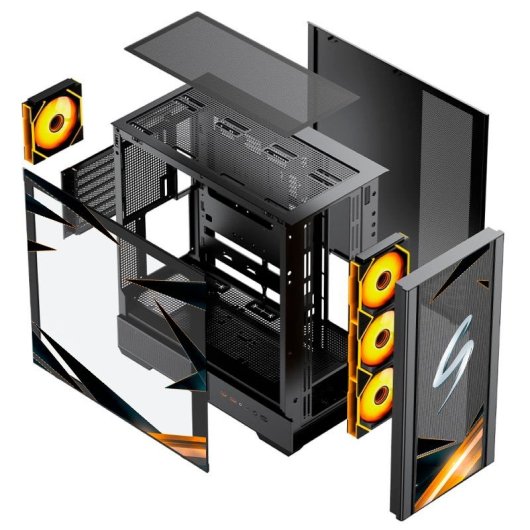 Forgeon Airflow Noxis ARGB USB-C Mesh ATX Negra/Starwraith