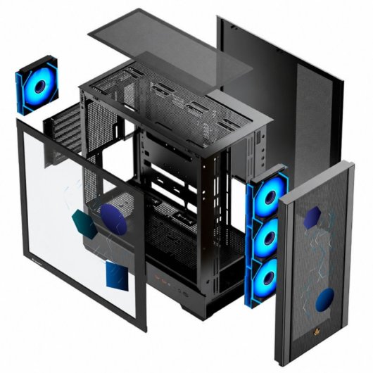 Forgeon Airflow Noxis ARGB USB-C Mesh ATX Negra/Imartz