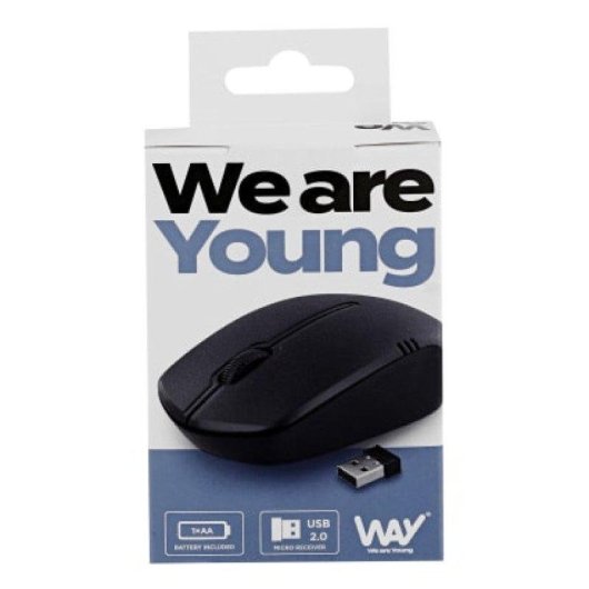Mouse TnB WMS2UW RF wireless 1200 DPI Nero con ricevitore USB