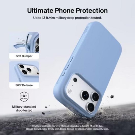 Funda Belkin SheerForce Protect plastique bleu magnétique pour iPhone 17 Pro Max et 18 Pro Max