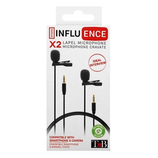 Micrófono TnB INLAPMICDB 3,5 mm de corbata con pinza