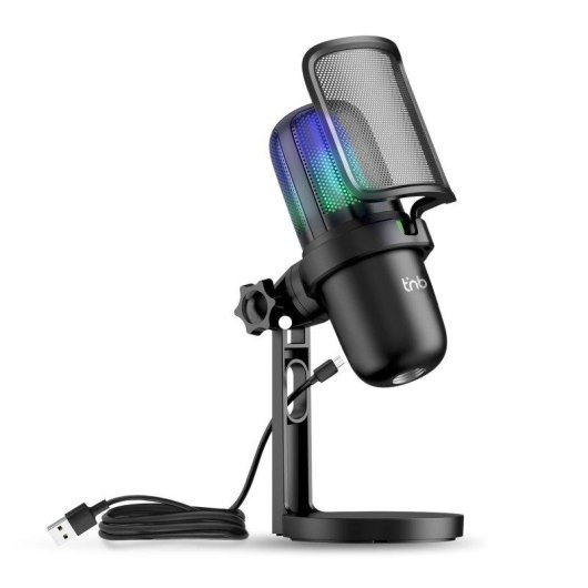 Mikrofon TnB INMICSTDRGB USB Kondensator RGB Streaming Schwarz