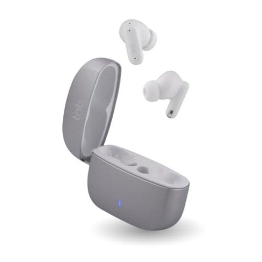 TnB Tws Zip draadloze Bluetooth oordopjes met actieve ruisonderdrukking grijs