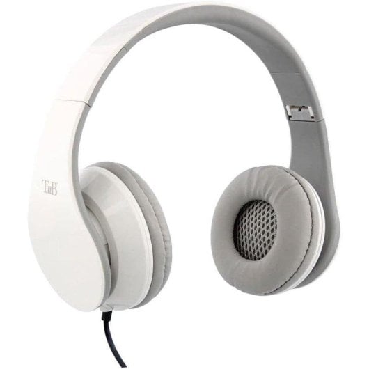 Auriculares T'nB Stream con cable jack 3,5 mm para música, plegables blancos