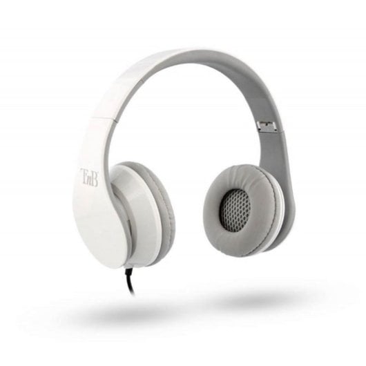 Auriculares T'nB Stream con cable jack 3,5 mm para música, plegables blancos