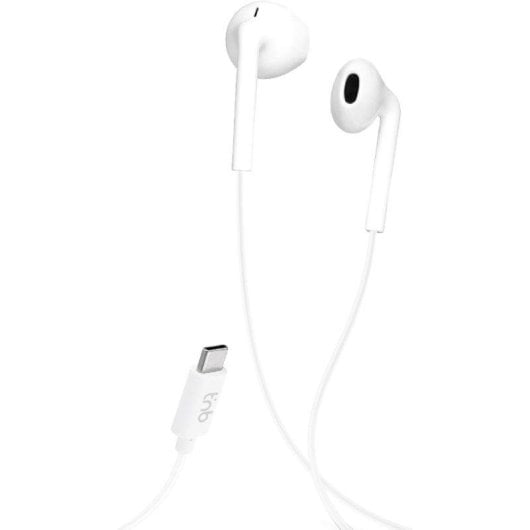 TnB C-Buds bedrade USB-C koptelefoon voor bellen en muziek wit