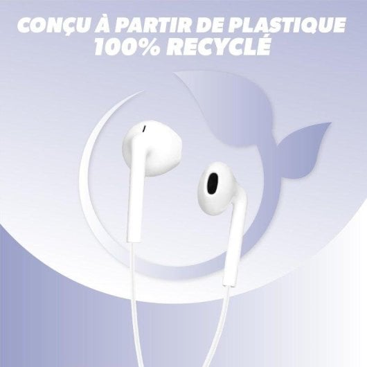 TnB C-Buds bedrade USB-C koptelefoon voor bellen en muziek wit