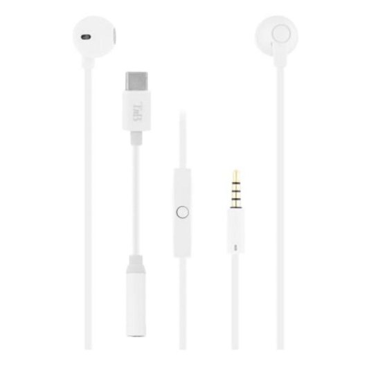 TnB SWEET bedrade oordopjes met USB-C adapter wit