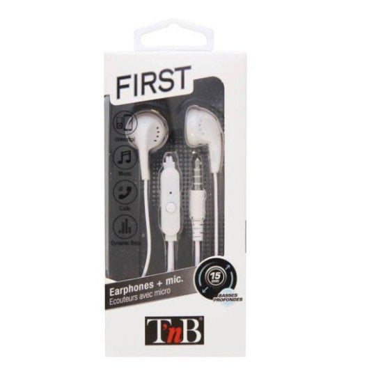 Auriculares TnB KPFIRSTWH filaires intra-auriculaires blancs