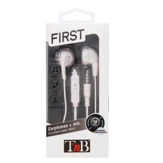 Auriculares TnB KPFIRSTWH filaires intra-auriculaires blancs