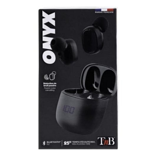Auriculares TnB Onyx Bluetooth Inalámbricos TWS 24h Autonomía Negro