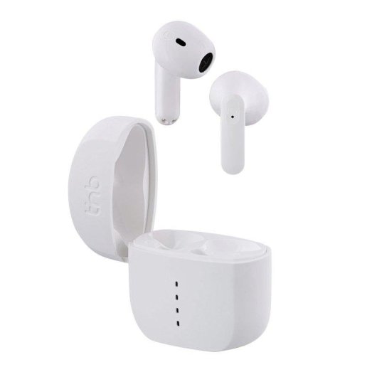 Écouteurs TnB ZIP sans fil semi-intra-auriculaires compacts blancs