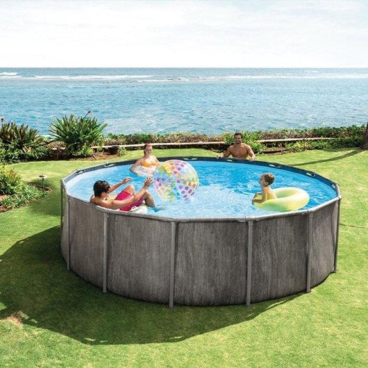Piscine Intex Baltik 26742nd Kit Elevee Ronde 4,57 x 1,22 m