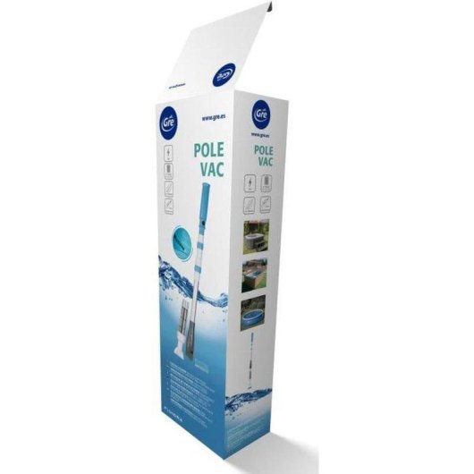 Aspirateur de fond de piscine Gre 11 W avec Manche Telescopique 133 cm