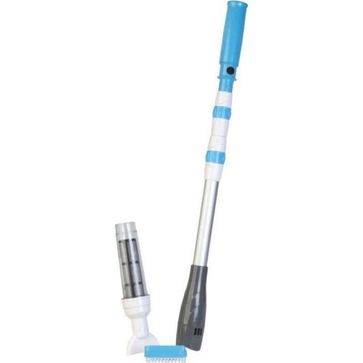 Aspirateur de fond de piscine Gre 11 W avec Manche Telescopique 133 cm