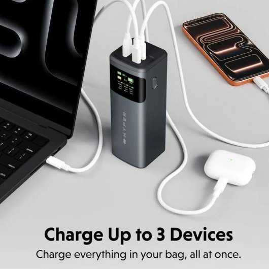 Power Bank Hyper HJ5501GL 24000 mAh 200 W Gris
