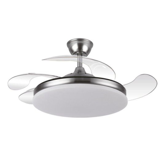 Ventoinha de Teto com Luz Yatek Kala 59W 107cm 6 Velocidades Pás Retráteis Comando