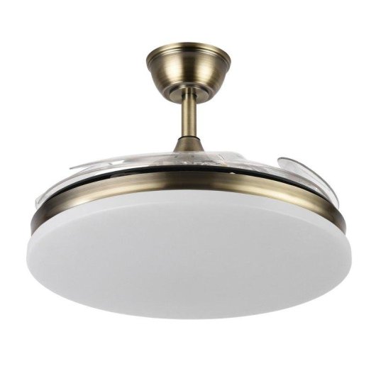 Ventilateur de Plafond avec Lumière LED Yatek Kala 59W 107cm 6 Vitesses Pales Rétractables Télécommande