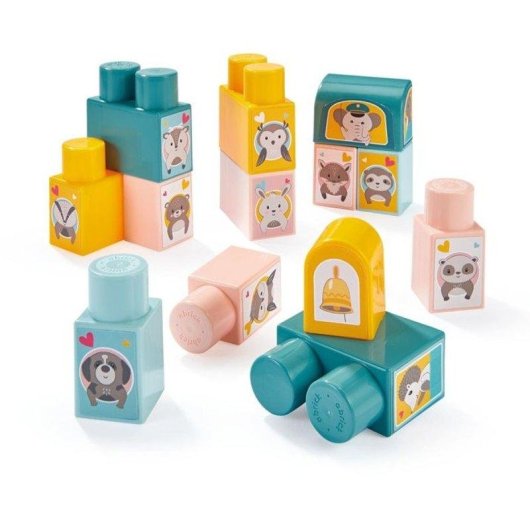 ECOIFFIER Abrick 7918 Tren de Animales para Construir 51 piezas