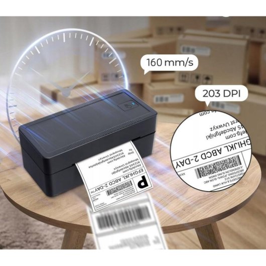 Impressora térmica Bluetooth USB Zenwire TD-401 para etiquetas rápidas