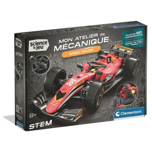 Clementoni Speed Racer Kit De Montagem Mecânica 53009 Mais de 90 Peças