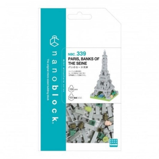 Bandai Nanoblock Torre Eiffel Deluxe NB057 130 peças