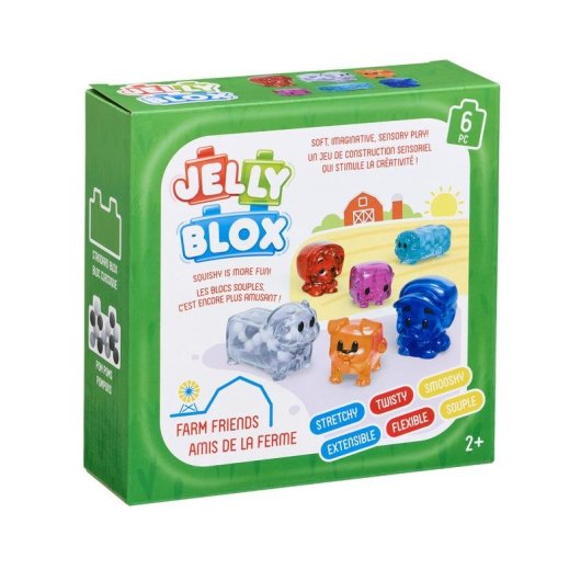 Goliath Jelly Blox Farm Friends Sensorisches Konstruktionsspiel 6 Teile