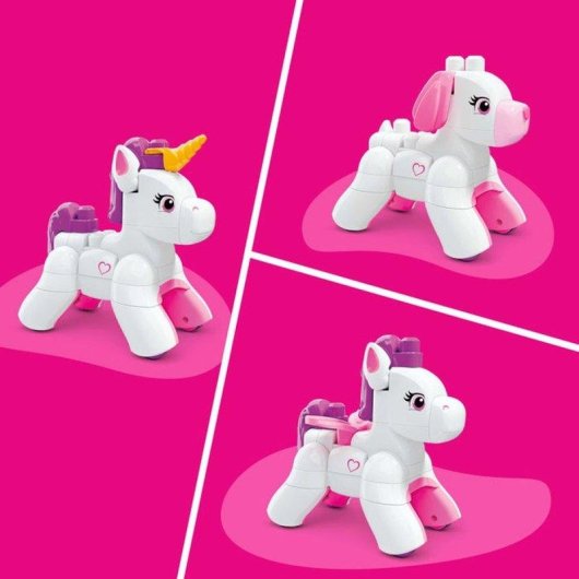 MEGA BLOKS Unicornio Construye y Disfruta 3 en 1 26 piezas
