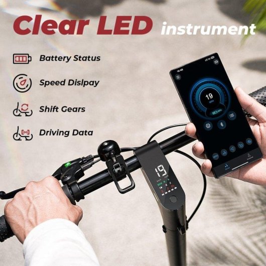 Elektrische step iScooter W5 350W Bereik 34km 8,5'' Luchtbanden Schijfrem