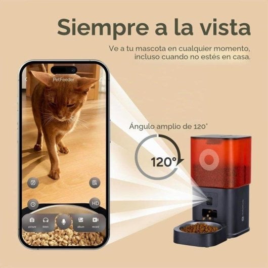 Comedero Automático Molly&Cody con Cámara 6L WiFi
