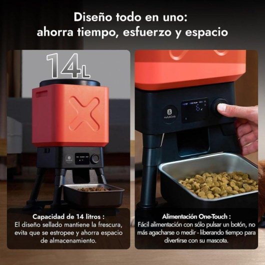 Comedero Automático Molly&Cody 14 L para Perros Medianos y Grandes