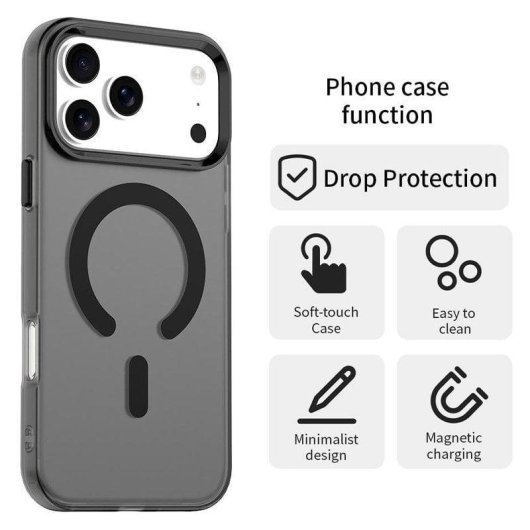 Funda COOL para iPhone 15 Magnética Colorful Negro