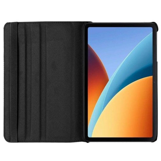 Capa COOL Xiaomi Redmi Pad 2 9,7 polegadas Giratoria Pele Sintetica Preta