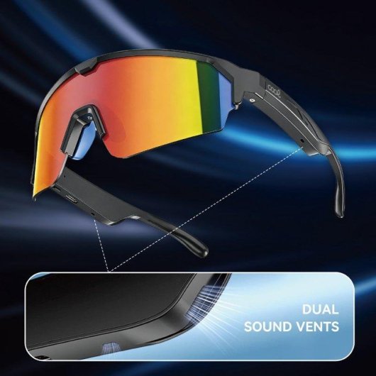 Cool Training Smart Glasses Bluetooth-Audio UV400 schwarz