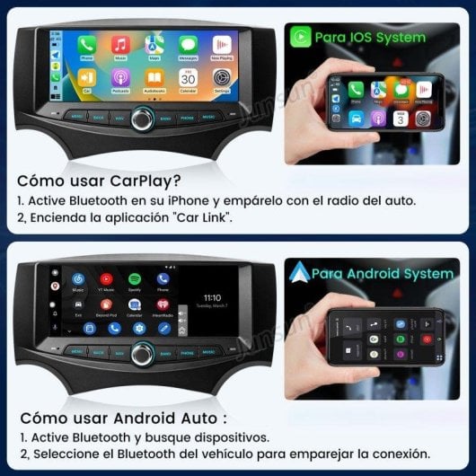Autoradio JUNSUN 6,86'' 2+64GB Android 15 CarPlay GPS Bluetooth WiFi