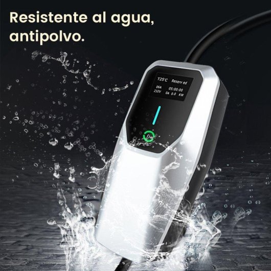 Chargeur Portable JUNSUN 7 kW Type 2 IP67 5 m avec Adaptateur CEE-Schuko