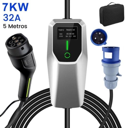 Chargeur EV Portatif JUNSUN 7 kW Type 2 Monophase