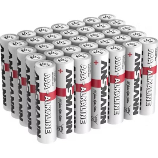 Pila Ansmann AAA 1.5V Alcalina Confezione 35 Pezzi Lunga Durata