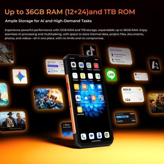 Oukitel WP500 Ultra 5G 12GB 1TB 6.78" Noir