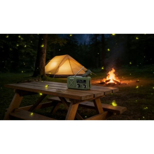 Radio Solar Supervivencia Kruger&Matz KM0835 2000 mAh