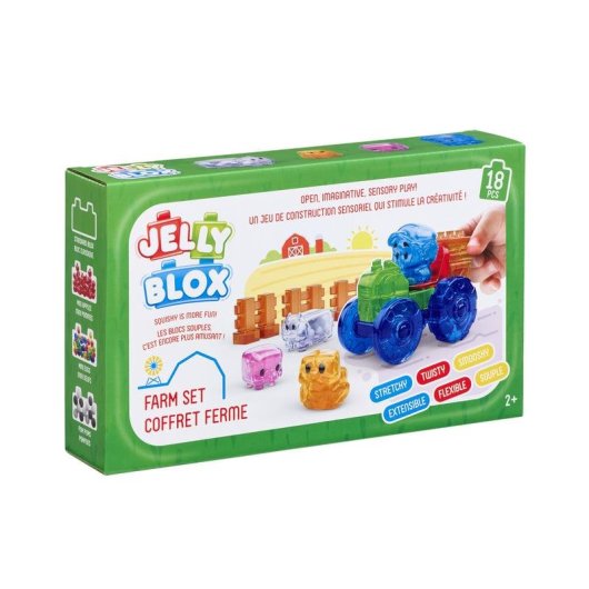 Goliath Jelly Blox Farm Set 18 Blocs Flexibles + 4 Recharges