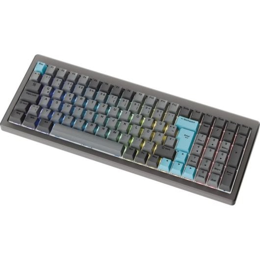 Clavier Ducky Cushion 98 mécanique 96% RGB Bluetooth Deutschland nickel